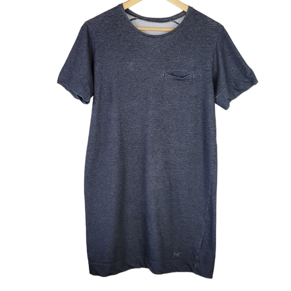 Arc'teryx Dresses & Skirts - ARC'TERYX Cela Dress T-Shirt Style Short Sleeves Heathered Black S